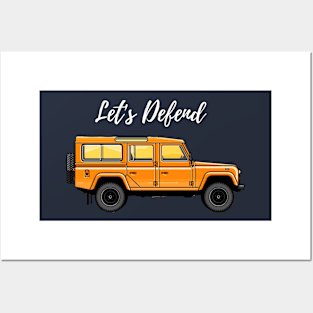 Let's defend { offroader } Posters and Art